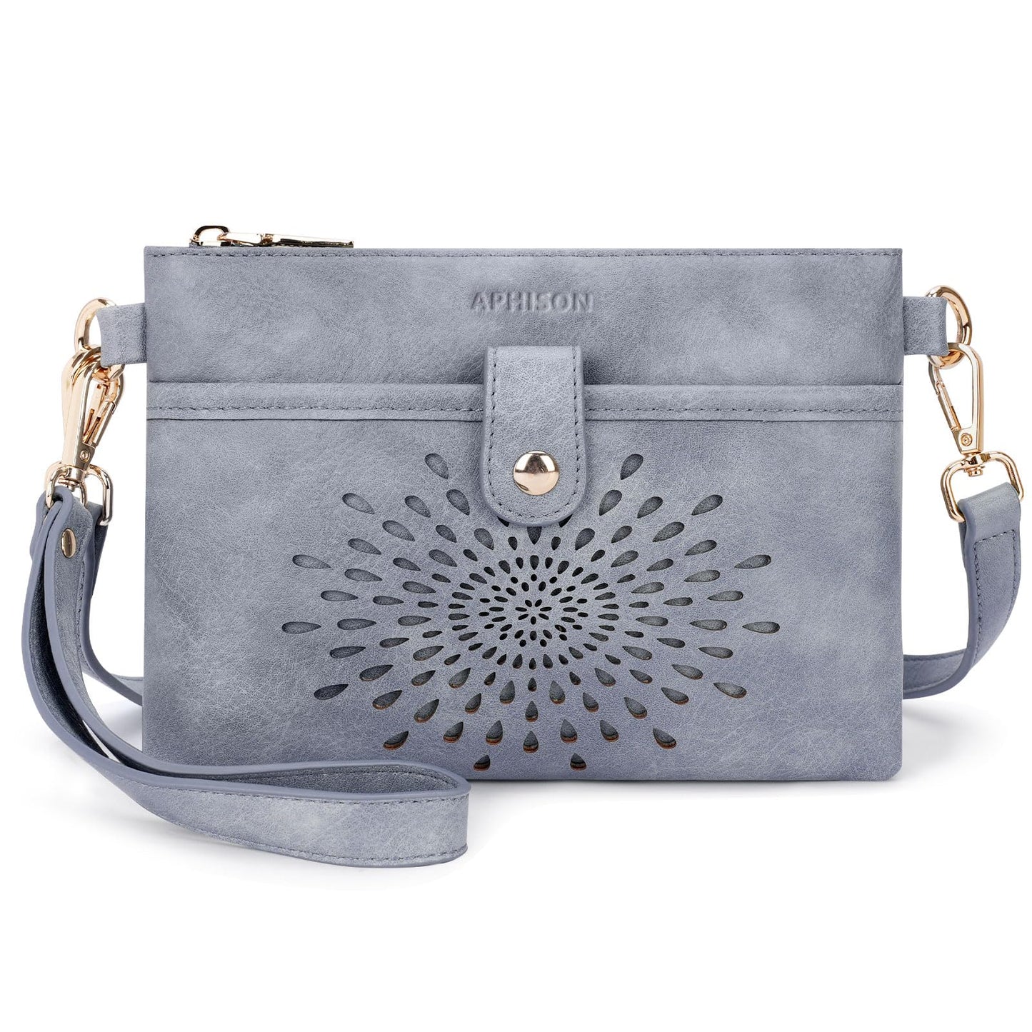 APHISON Wristlet Wallets Clutch Purses Small Crossbody Bags For Women, Cell Phone Wallet Purse RFID Wallet Women