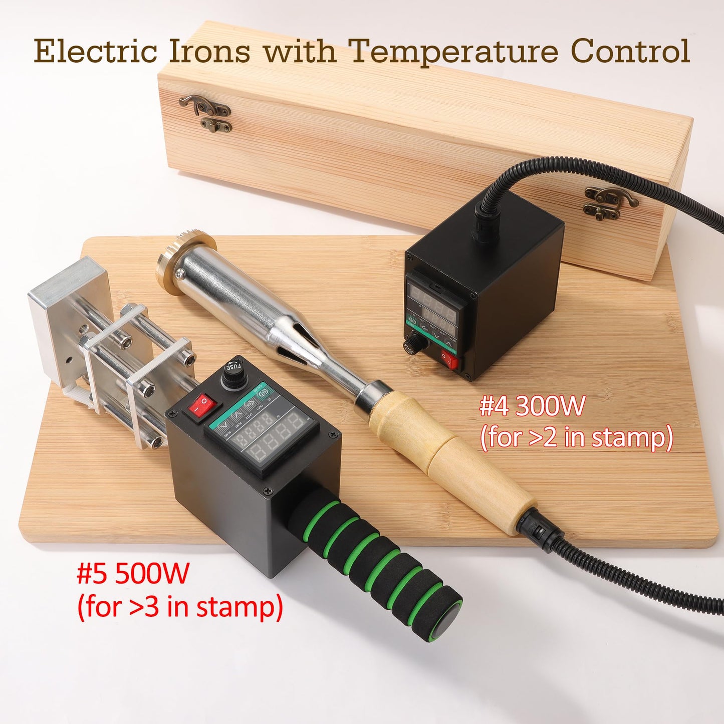 Custom Electric Branding Iron - Personalized Branding Iron, Suitable for Wood, Food, Paper and Leather, Metal Logo Stamp, Handheld Branding Tool, 0.8-4 in