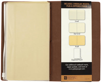 Voyager Refillable Journal - Nutmeg (Traveler's Journal, Planner, Notebook)
