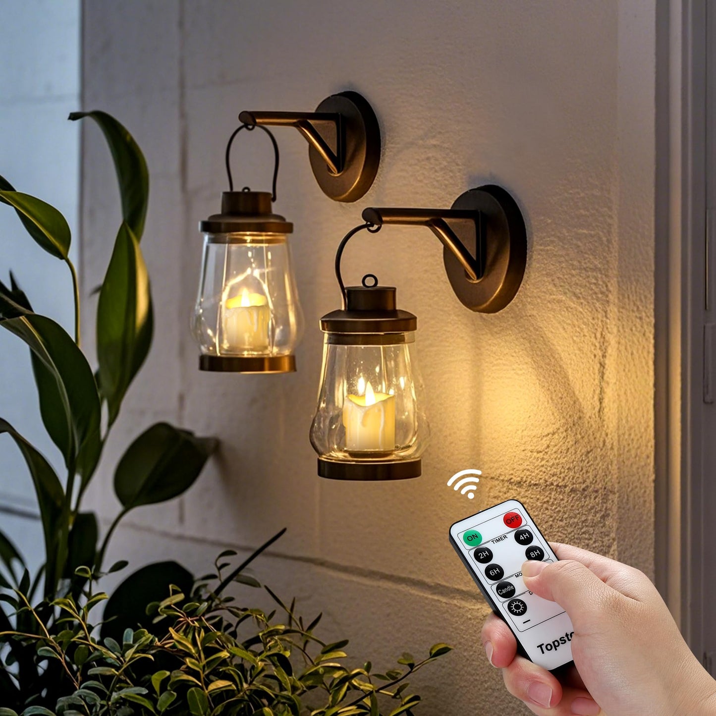 Topstone Flameless Candles with Remote Control，Battery Operated LED Candles with Timer & Dimmable Function, Realistic Wax Dripping Design, Perfect for Home Decor, Wedding, Christmas Decorations (24)