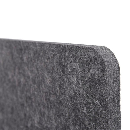 Stand Up Desk Store ReFocus Raw Clamp-On Acoustic Desk Divider Mounted Privacy Panel to Reduce Noise and Visual Distractions (Anthracite Gray, 23.6" x 16")