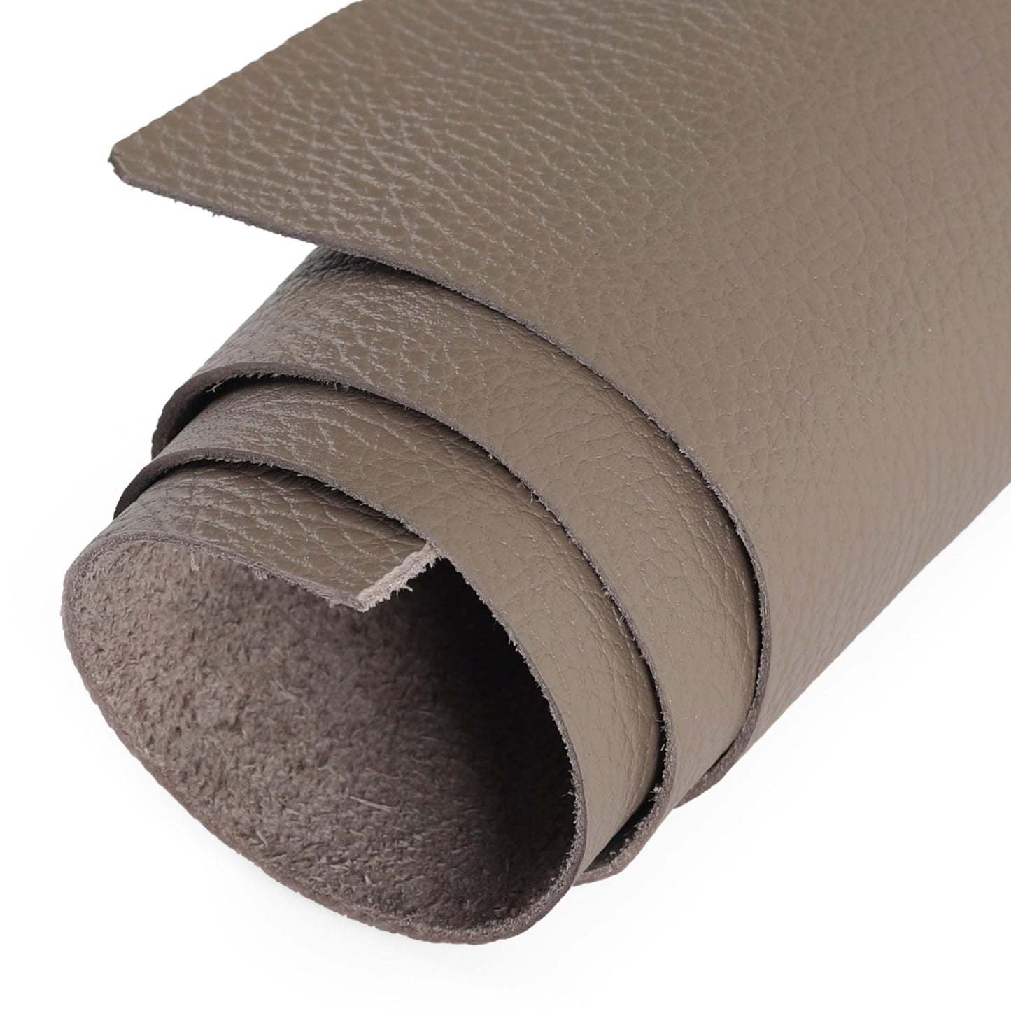 Shkira 24''X12'' Genuine Olive Gray Dotted Leather Sheets for Hobby Workshops - Tooling Square - 2.0MM Thick Genuine Top Full Grain Oil Tan - Thick Leather Pieces
