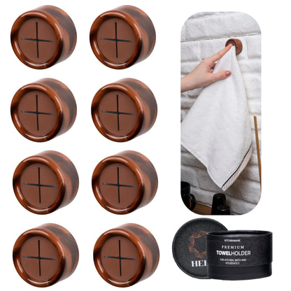HEFA Towel Hooks, Towel Holder, Dish Towel Holder, Kitchen Organization, Kitchen Towel Hook, Kitchen Towel Holder, Hand Towel Holder, Kitchen Gadgets, Kitchen Essentials, Bathroom Accessories, 4 Pack