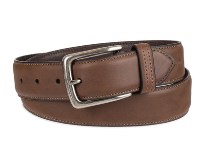 Columbia Men's Trinity Logo Belt-Casual Dress with Single Prong Buckle for Jeans Khakis