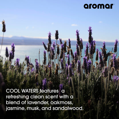 AROMAR Premium Fragrance Oil - Essential Oil for Diffusers & Home Aromatherapy - Cool Waters - 8oz