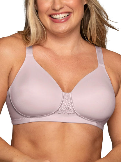 Vanity Fair Womens Full Figure Beauty Back Smoothing Bra, 4 Way Stretch Fabric, Lightly Lined Cups Up to H