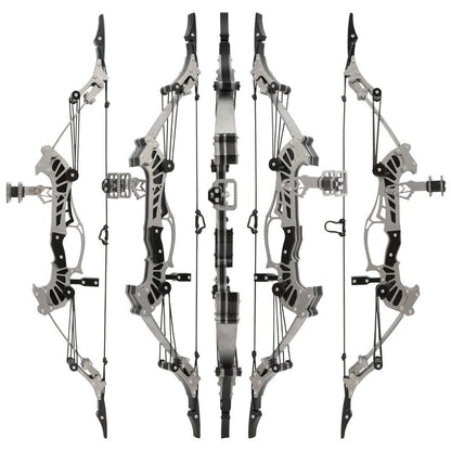 ZSHJGJR 6"/7.4"/7.9"/8.6"/8.8"/9.5"/16" Compound Bow Set Training Bow RH/LH for Archery Outdoor Sports Hunting Shooting Practice Cool Stuff Entertainment Fun Gift (16 inch Bow)