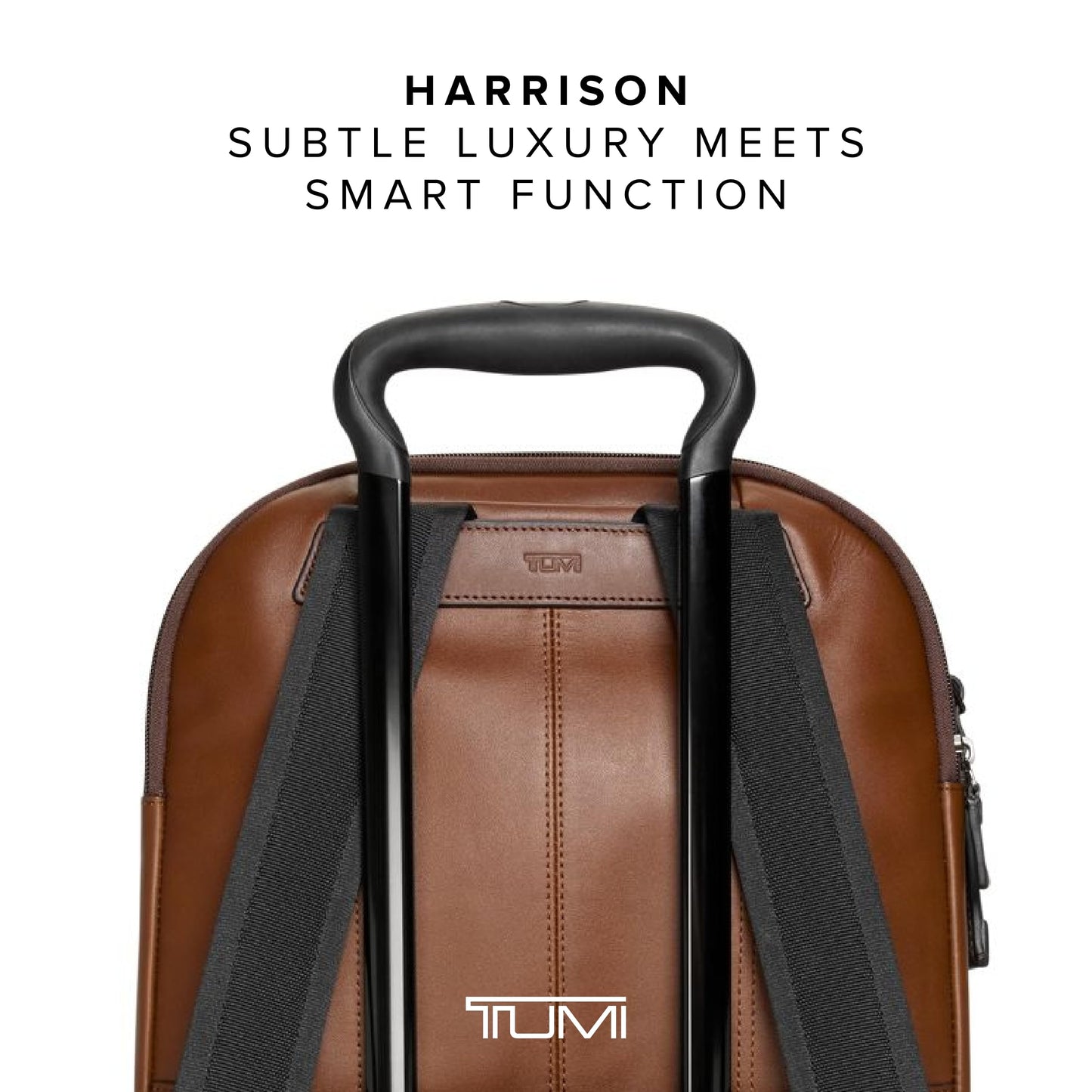 TUMI Harrison Warren Backpack - 15-Inch Laptop Backpack - Stylish Women's & Men's Backpack for Travel & Business - Cognac Leather