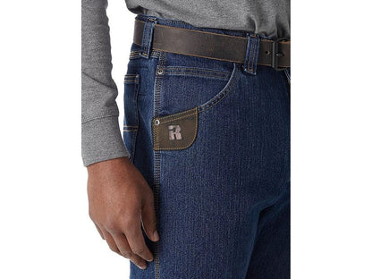Wrangler Riggs Workwear Mens Five Pocket Jeans, Mid Stone, 38W x 30L US