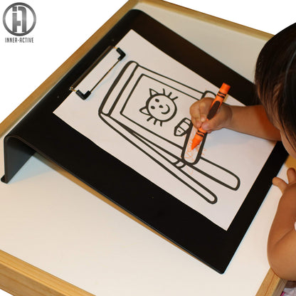 INNER-ACTIVE Slant Board for Writing Sloped Surface to Improve Handwriting Legibility, Posture, Positioning, Grasp, and Endurance - Great as Classroom Tool for Writing and Reading