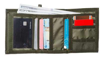 Chameleon Trifold Men Nylon Wallet - Military Tactical Mens Wallets- ID Card Holder - Canvas Thin Front Pocket Travel Wallet -Coin Zipper Pocket