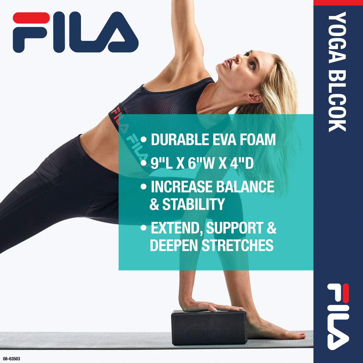 Yoga Block - EVA Foam Blocks for Support, Balance & Stability | Yoga, Pilates, Barre, Stretching, Meditation