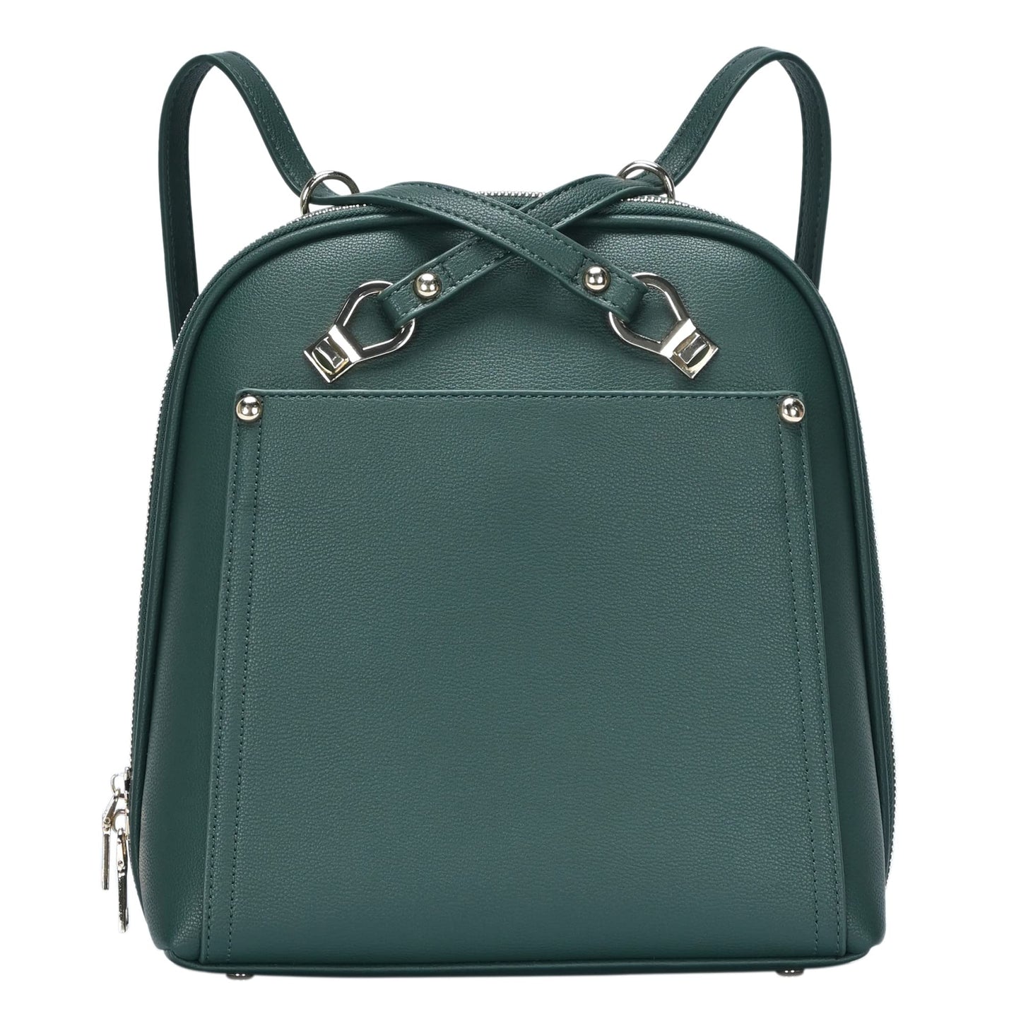 MMS Brands Miztique Daisy Convertible Backpack Purse for Women | Vegan Leather Shoulder Strap Bag or Convertible Backpack | (Emerald)