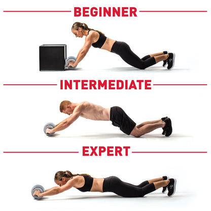 Perfect Fitness Ab Carver Roller Wheel With Built In Spring Resistance, At Home Core Workout Equipment