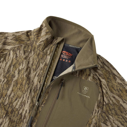 DRAKE WATERFOWL Men's Lightweight 1/2 Zip Pullover | Breathable DWR Hunting Layer w/Agion Active X2 & Zippered Chest Pocket, Bottomland, Large