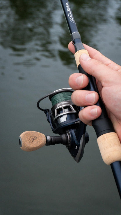 Pflueger 7' President XT Spinning Rod, Medium Light Power, 2-Piece Graphite Rod, Light and Sensitive Fishing Rod Ideal for Bass, Walleye, Panfish, Trout and Steelhead