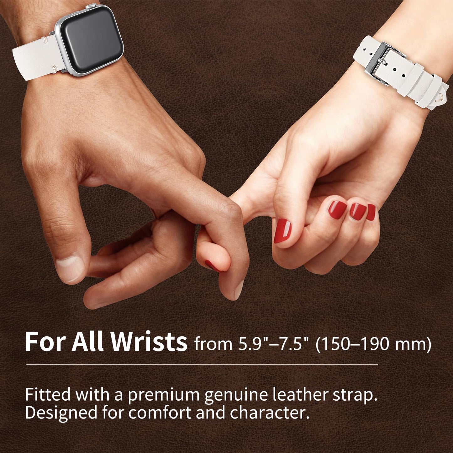 Top Grade Nappa Leather Bands Compatible with Apple Watch Band 44mm 45mm 46mm 49mm 42mm 41mm 40mm 38mm, Business Casual Watch Replacement Straps for Men Women iWatch Ultra SE 11 10 9 8 7 6 5 4 3 2 1