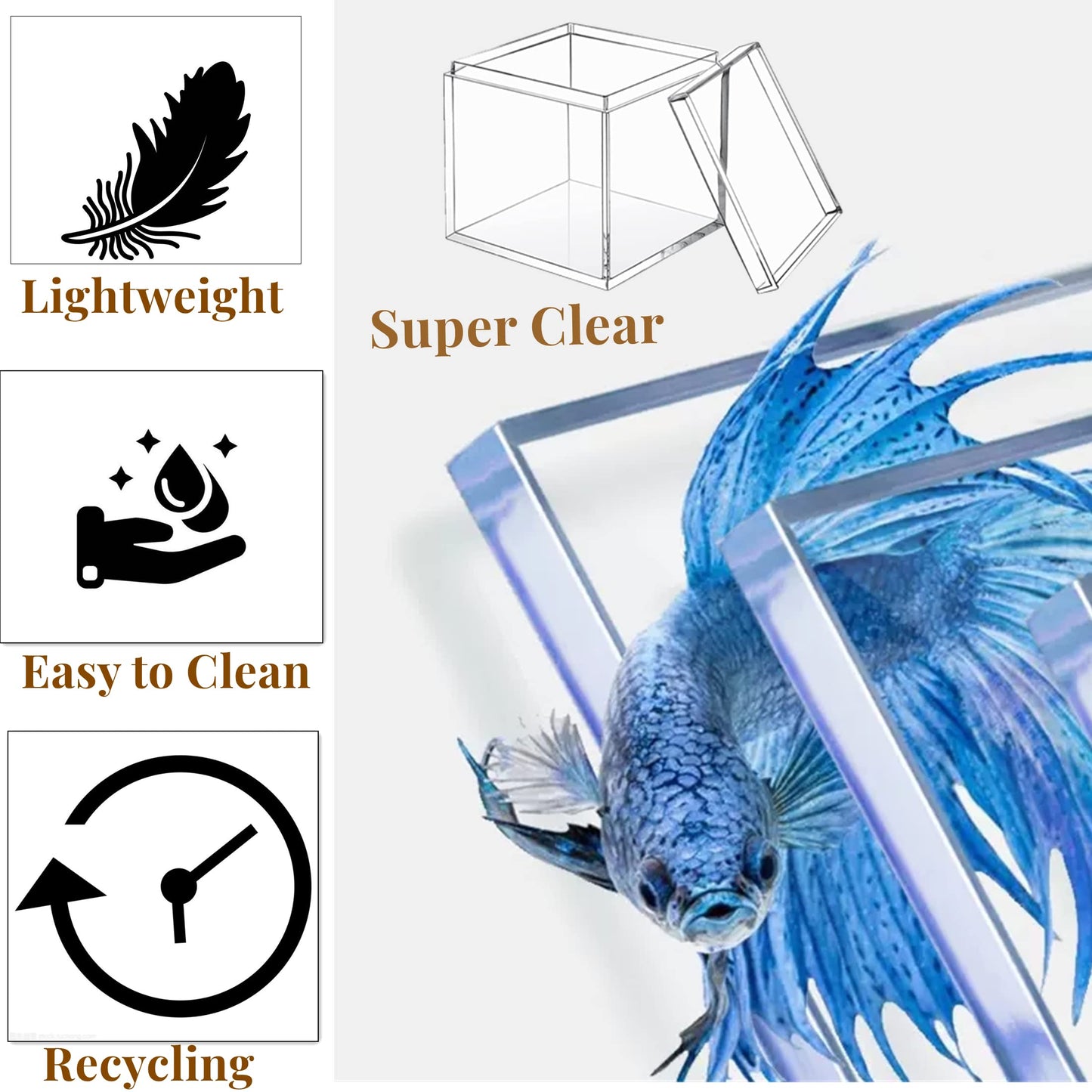 KissYou Acrylic Box Clear Boxes with Lid 12 Packs Small Candy Box Display Square Cube Wedding Graduation Party Decorations Jewlry Gift Box