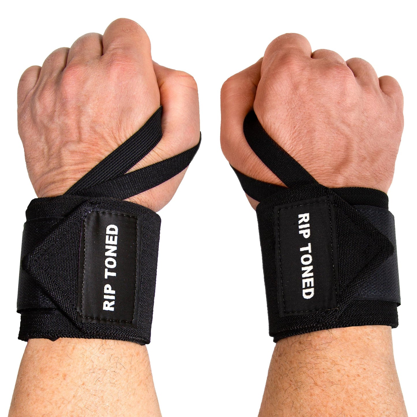 Rip Toned 18" Wrist Wraps for Weightlifting - Small Floral Flex, USPA