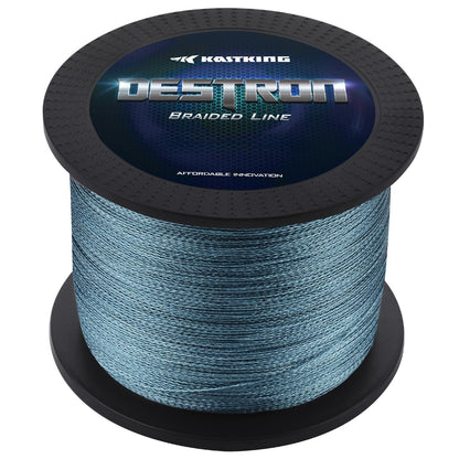 KastKing Destron Braided Fishing Line, Gray , 600 yds-6lb-0.11mm