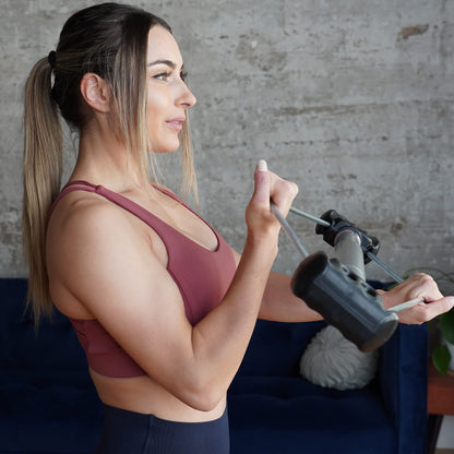 Bullworker Bow Basic 28" Isometric Exercise Equipment, Portable Home Gym for Total Body Strength Training, Compact Home Gym with Non Slip Pad, Canvas Carrying Case, Workout System Home Gym