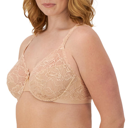 Bali Women's Lace Desire Underwire Bra, Full-Coverage Lace Bra with Underwire Cups