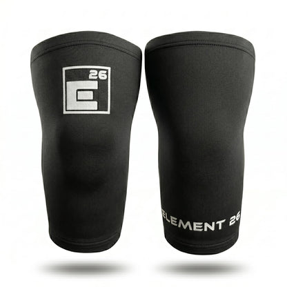 Element 26 Agility Knee Compression Sleeve - 1 Pair (3mm) Compression Knee Sleeve - Knee Support for Working Out - Running & Weight Lifting Knee Sleeves | For Men & Women (Medium, Black)