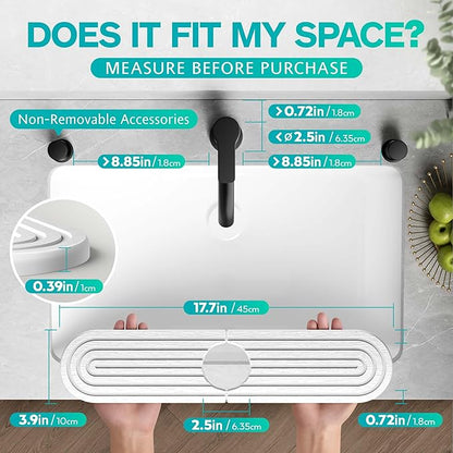 Stone Faucet Mat for Kitchen Sink – Diatomite Fast-Drying Stone Tray, Faucet