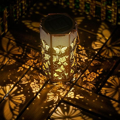 Christmas Decorations Gifts for Women Butterfly Solar Lights Outdoor - Butterflies Solar Lanterns Outdoor Waterproof Garden Decoration for Outside, Outdoor, Yard, Lawn