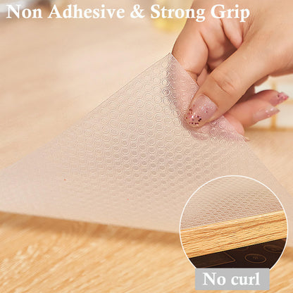 Shelf Liner for Kitchen Cabinets Liners Non Slip Waterproof 14 Inch Wide X 20 Ft Non Adhesive Cabinet Drawer Strong Grip Clear Closet Pantry Shelf Liner Cupboard Refrigerator Bathroom Drawer Mat