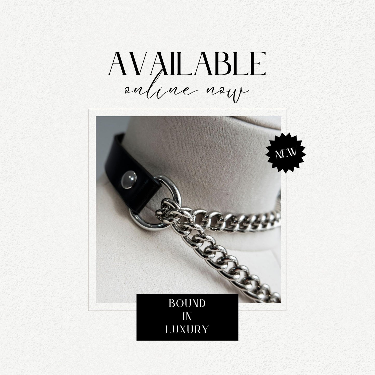 ADEMISHIA Handmade Black Heart Choker Collar For Women, Punk Gothic O-ring Slip Chain Necklace with Adjustable Vegan Leather Buckle