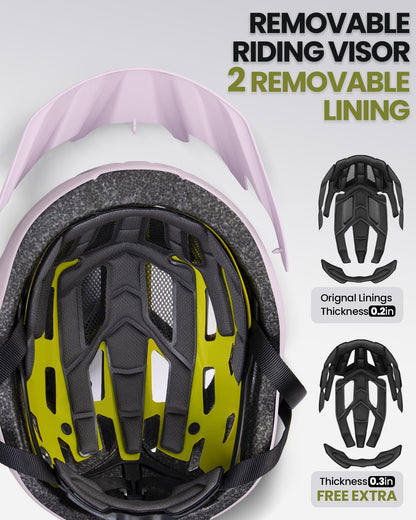 OutdoorMaster MIPS Adult Recreational Cycling Helmet - Misty Sakura,L