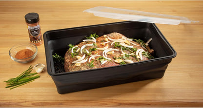 Cuisinart XL Collapsible Marinating Container, Large Capacity Grill Accessories Perfect for BBQs and Tailgates, Marinade and Brining Prep, Collapsible Silicone for Easy Storage