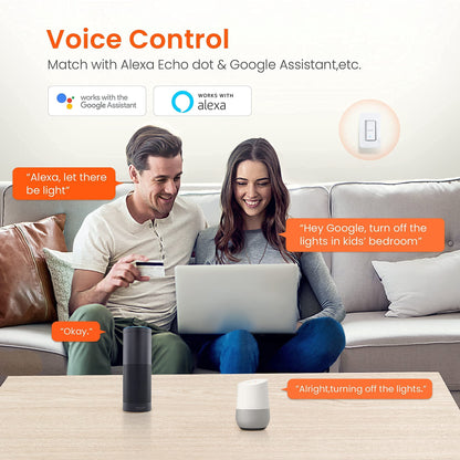 TENDA SP6 Smart Plug WiFi Outlet Switch, Works with Alexa & Google Assistant for Voice Control, Remote Control via App, Timer & Schedule Function, 15A Easy Install, Compact Design, FCC ETL Certified