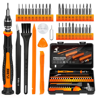 JOREST 40Pcs Small Precision Screwdriver Set with Torx Triwing Phillips, Mini Repair Tool Kit for Macbook, Computer, Laptop, PC, iPhone, PS5, Xbox, Switch, Glasses, Watch, Ring Doorbell, Electronics