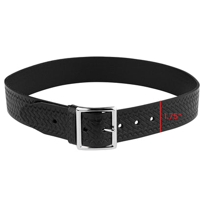 Perfect Fit Leather Basket Weave 1.75 Garrison Belt, Tactical First Response Police & Security, Black