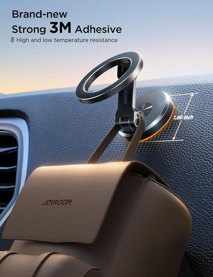 JOYROOM Fits MagSafe Car Mount, [All-Metal] Magnetic Phone Holder for Car with Strong Magnets, 360° Adjustable iPhone Car Mount, Car Accessories for Women Men, for iPhone 17 Pro Max 16 15 14 13 12