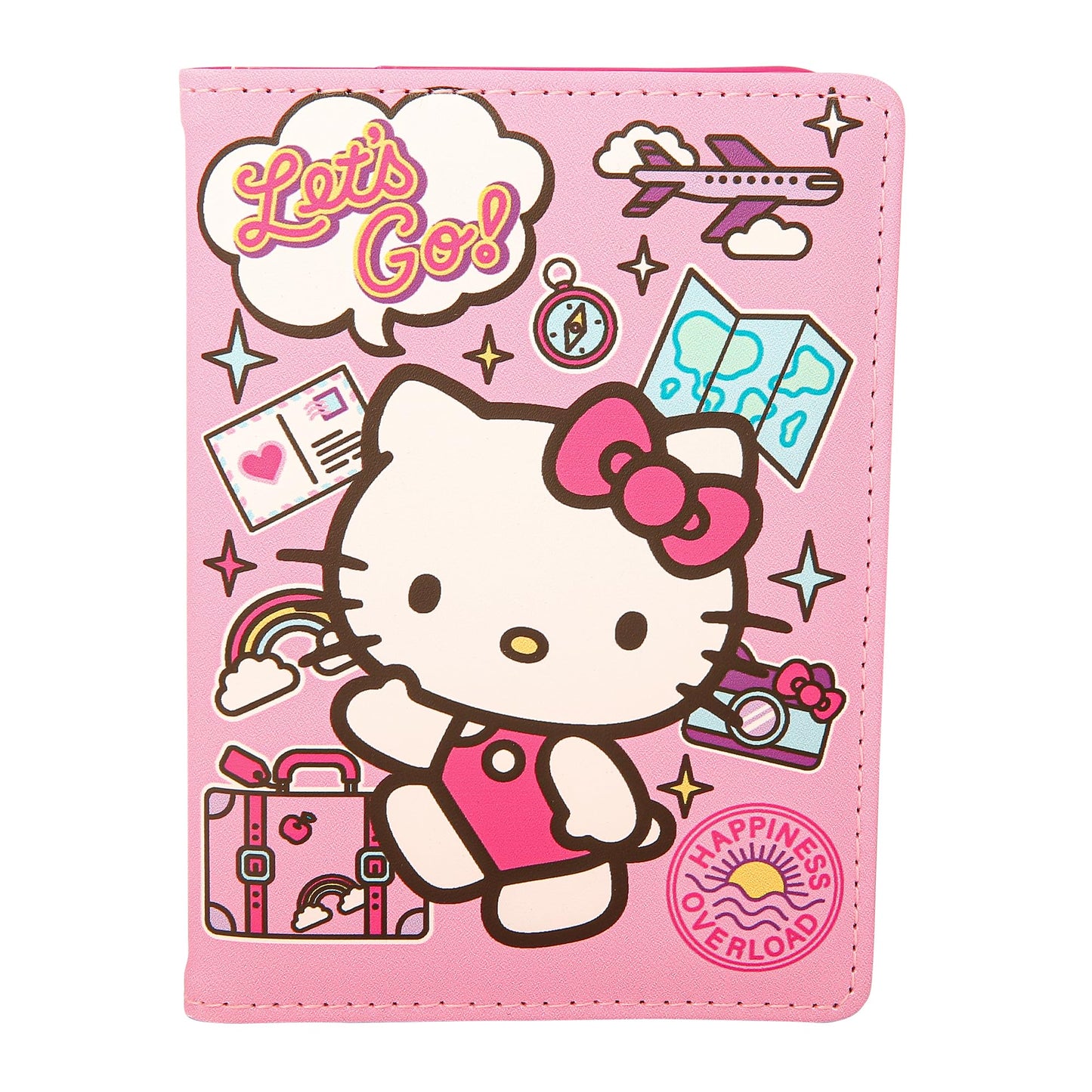 Hello Kitty Passport Holder - Sanrio Passport Holder for Women - Officially Licensed Passport Case (VG701236L.NJ)