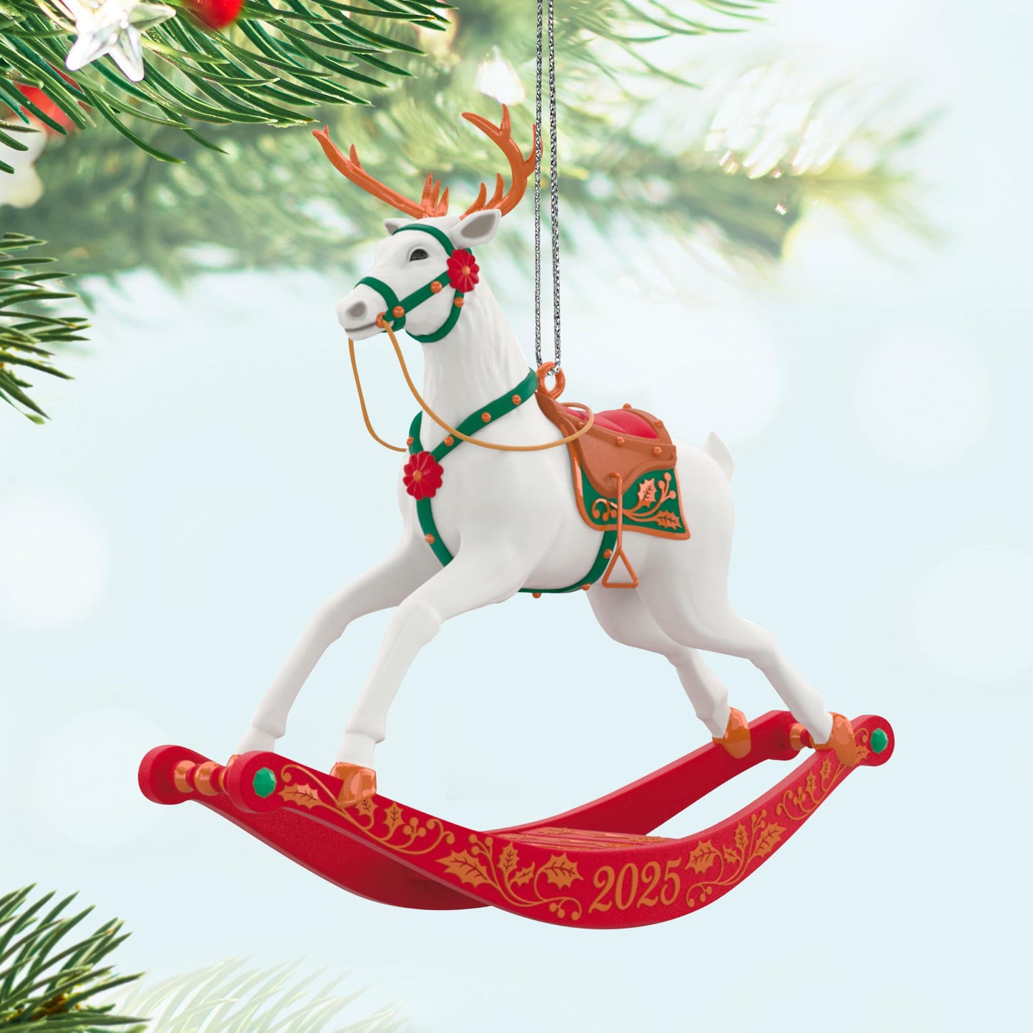 Hallmark Keepsake Christmas Ornament, Rocking Reindeer 2025, Gifts for Keepsake Fans