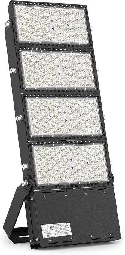 STASUN 1200W LED Stadium Lights Outdoor – Ultra Series High Power, ETL Certified, 180000LM, 5000K Daylight, 30° Beam, 100-277V, IP67 Waterproof Flood Lights for Arena, Sports Field, Parking Lot