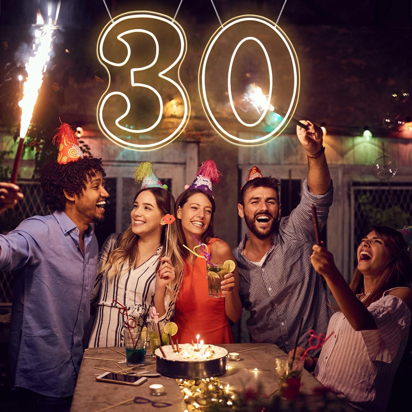 RUMONZS LED Acrylic Light up Number, Decorative Transparent Light up Letters USB Powered Big Number Sign Light for Birthday, Night Light, Party, Anniversary, Christmas, Home Decor, Wedding 12'' (number3)