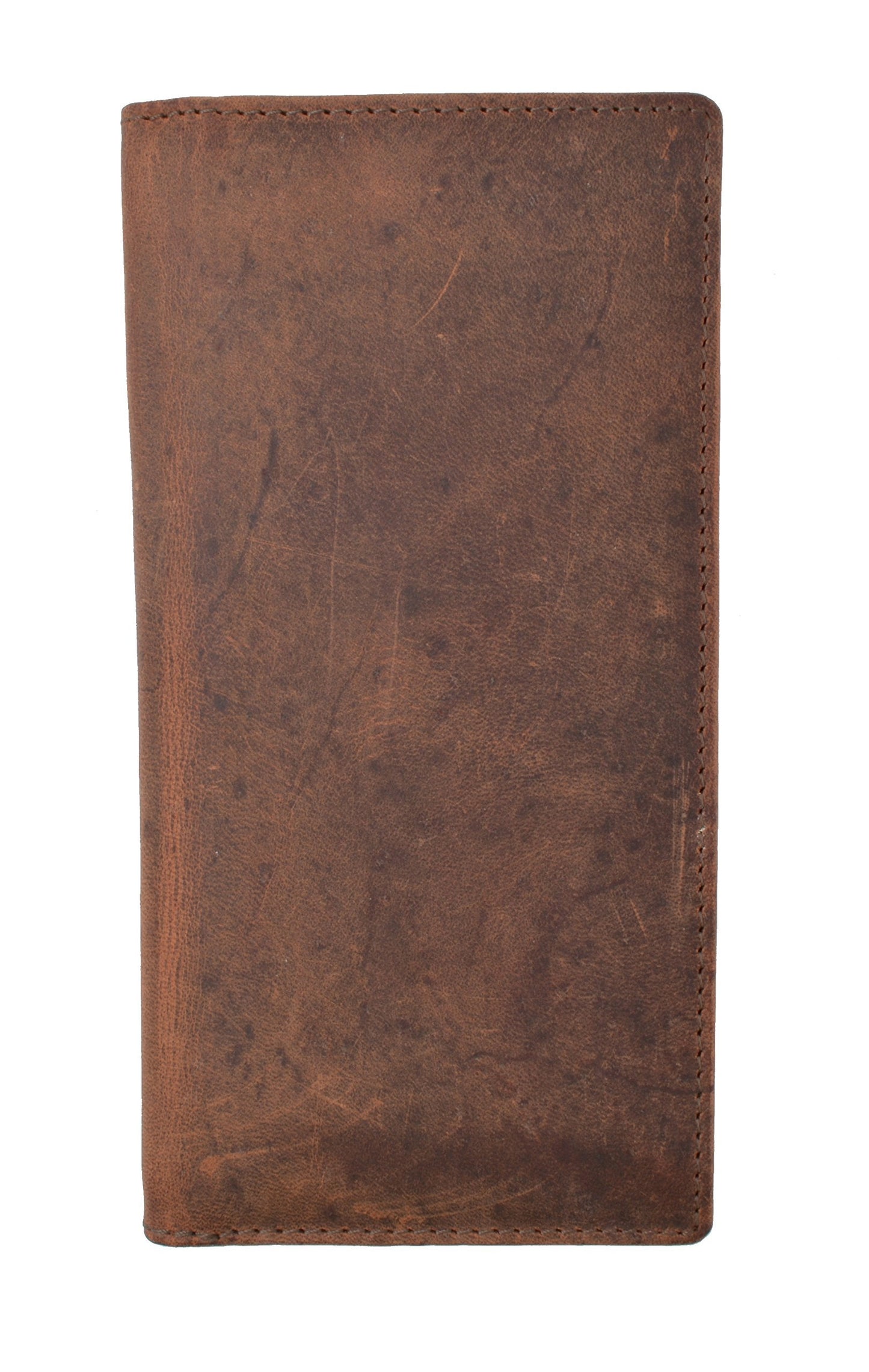 Hand Crafted Genuine Soft Leather Checkbook Cover simple-156 (Vintage)