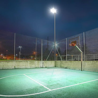 480W LED Parking Lot Light 72000LM Dusk to Dawn Outdoor LED Flood Stadium Light Commercial 100V-277V 5000K IP65 Waterproof Large Building Shoebox Pole Slip Mont Lighting for Yard Barn 2 Pack