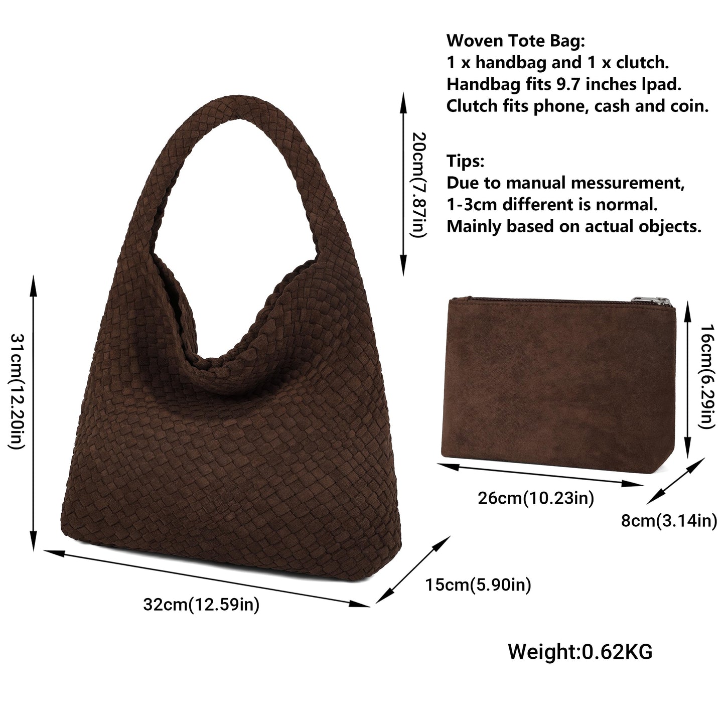Queenoris Fashion Hobo Bags for Women Top-handle Shoulder Bag Vegan Leather Purses Soft Summer Tote Bag