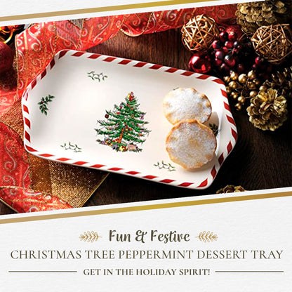 Christmas Tree Peppermint Dessert Tray