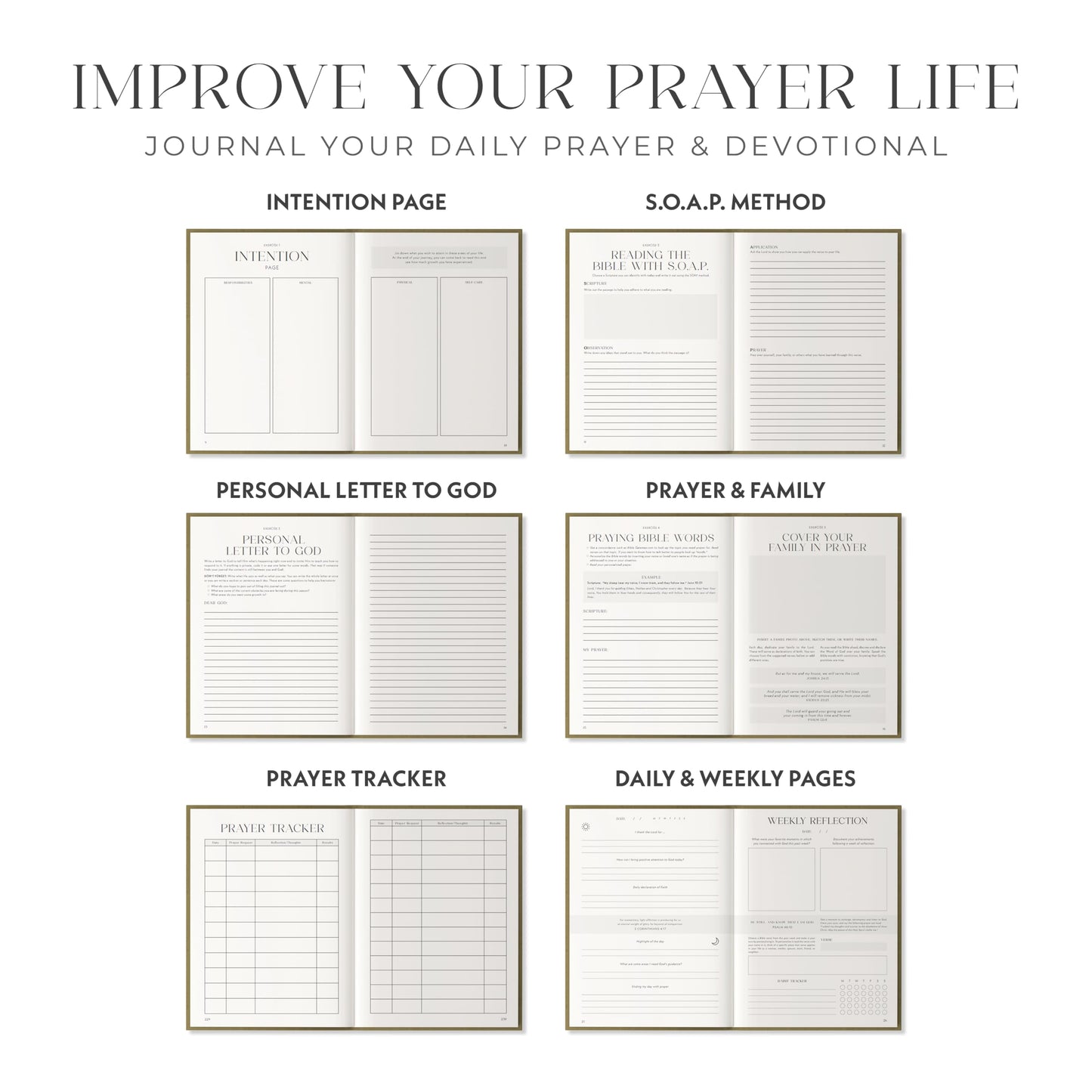 Heavenly Finds Daily Prayer Journal for Woman - 6 Months, Bible Journal with Weekly Scripture - Guided Bible Verse Mapping - Devotional with Prayer Exercises - Spiritual Gift for Woman