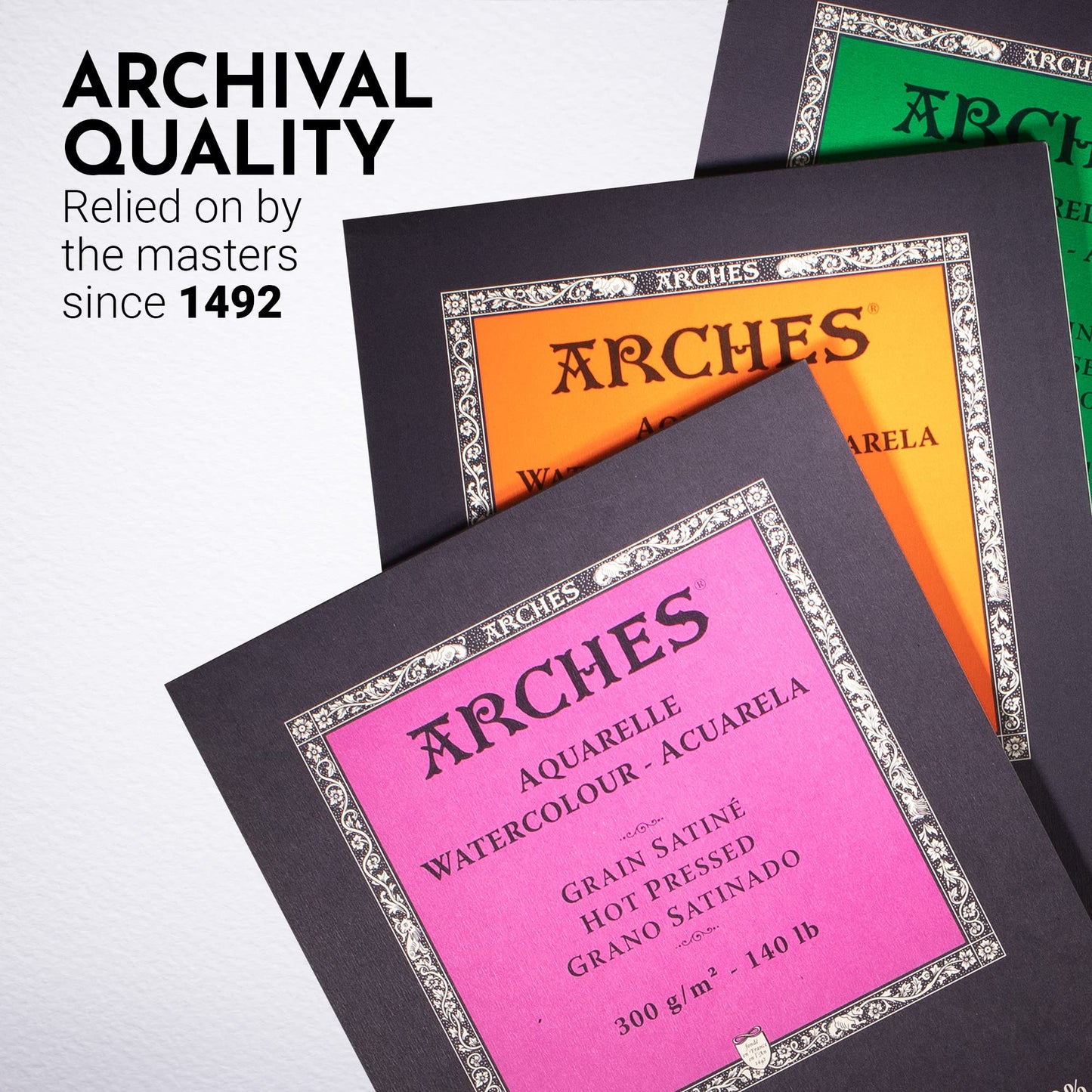 Arches Watercolor Pad, Cold Press, 9x12 inches, 12 Sheets - Professional Art Paper for Watercolor Gouache Ink Acrylic