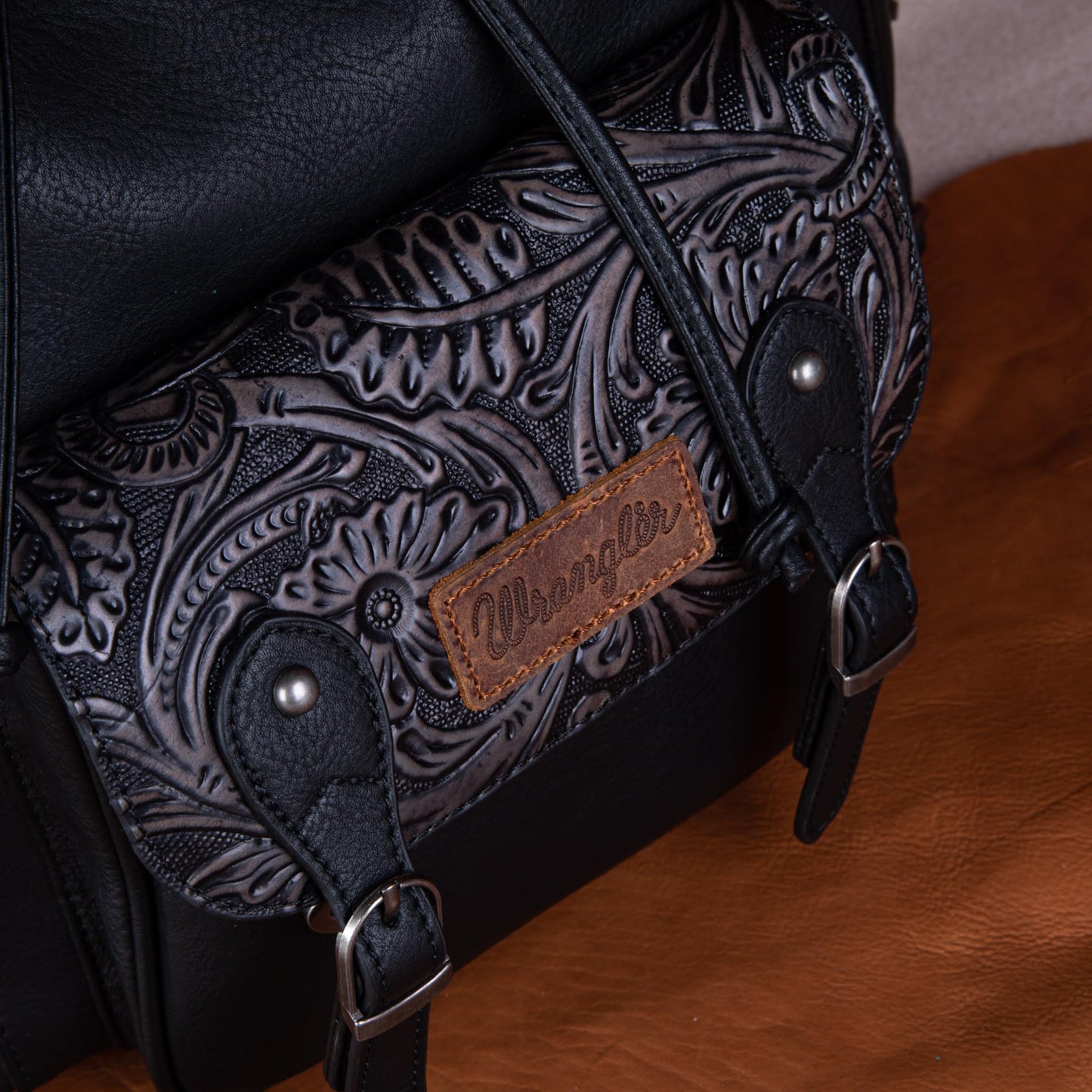 Montana West Wrangler Backpack Purse for Women Men Western Backpack Floral Tooled Travel Bags