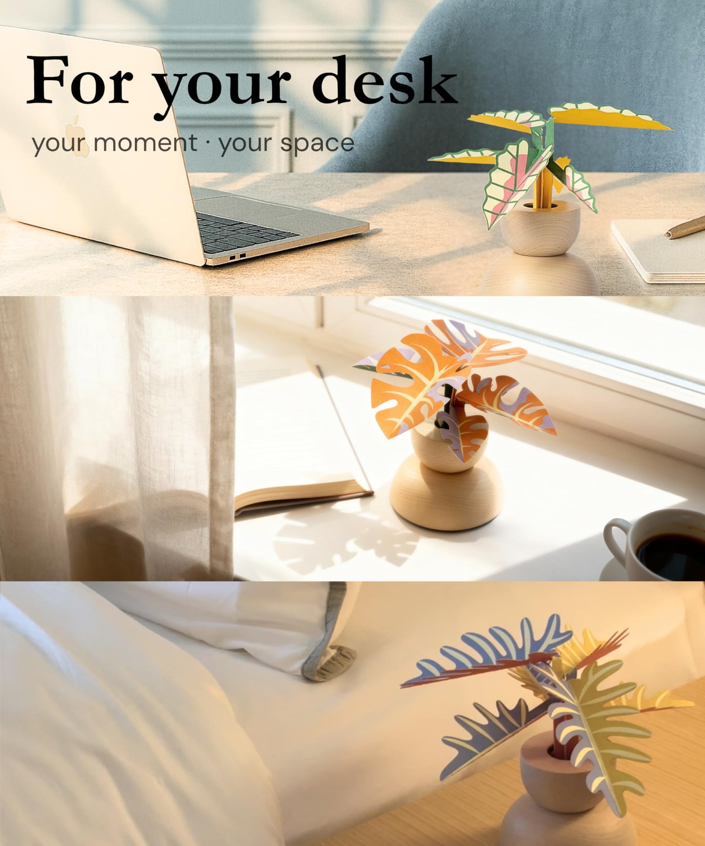 Pulzents Spin Rotating Desk Decor – Minimal Kinetic Desk Sculpture with Soft Scent, Passive Diffuser for Small Spaces, Aesthetic Gift for Women, Home & Office