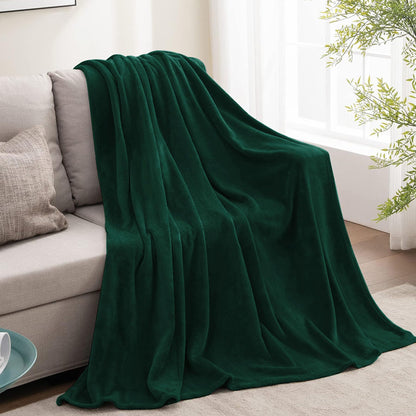BEDELITE Fleece Blanket Christmas Forest Green Throw Blankets for Couch & Bed, 300GSM Luxury Plush Cozy Fuzzy Blanket 50" x 60", Super Soft Warm Lightweight Throw Blanket for Travel Camping